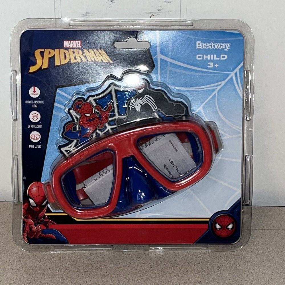 Marvel  Spider-man Webb Kid's Swimming Swim Mask Goggles with adjustable Strap